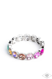 Paparazzi-Number One Knockout - Rainbow/Multi Bracelet
