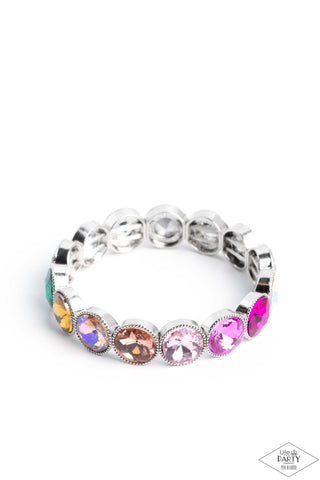 Paparazzi-Number One Knockout - Rainbow/Multi Bracelet