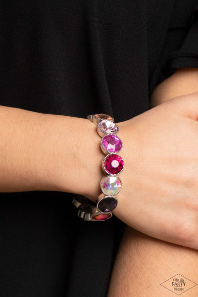 Paparazzi-Number One Knockout - Rainbow/Multi Bracelet