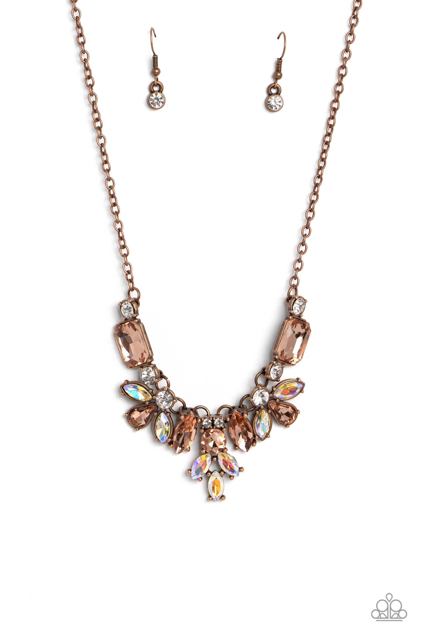 Paparazzi-Prima Donna Dazzle - Copper Necklace