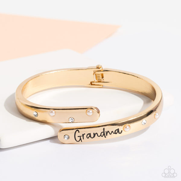 Paparazzi-Gorgeous Grandma - Gold Bracelet
