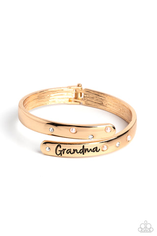 Paparazzi-Gorgeous Grandma - Gold Bracelet