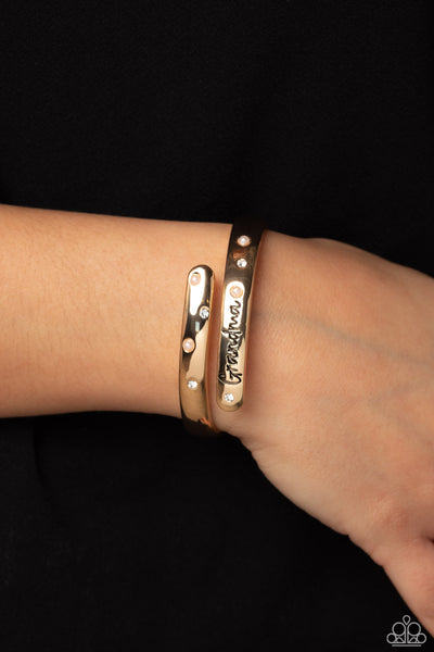 Paparazzi-Gorgeous Grandma - Gold Bracelet