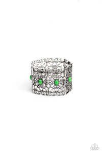 Paparazzi-Fairest Filigree - Green Bracelet
