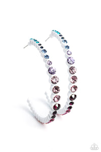 Paparazzi-Gossip CURL - Multi Earring
