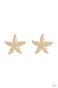 Paparazzi-Starfish Season - Gold Earring