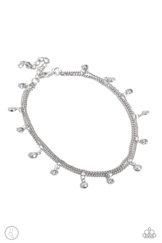 Paparazzi-WATER You Waiting For? - White Anklet