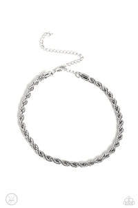 Paparazzi-Never Lose ROPE - Silver Necklace (Choker)