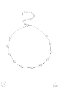 Paparazzi-Public Display of Affection - Silver Choker