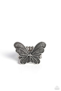 Paparazzi-Fairy Wings - Silver Ring
