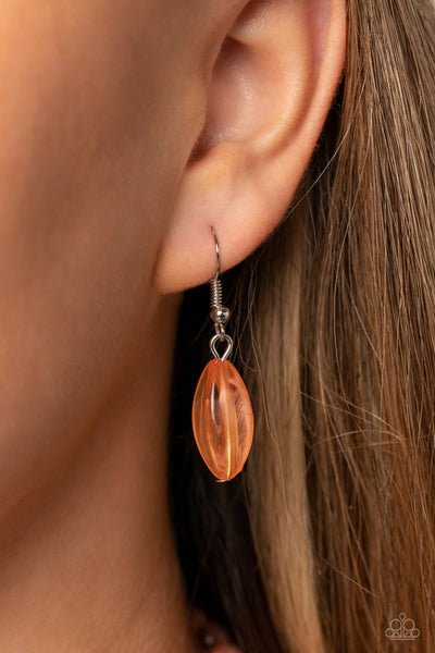 Paparazzi-Layered Lass - Orange Necklace