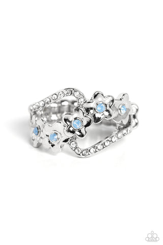 Paparazzi-Captivating Corsage - Blue Ring