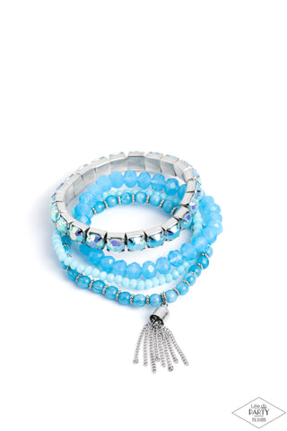 Paparazzi-Day Trip Trinket - Blue Bracelet