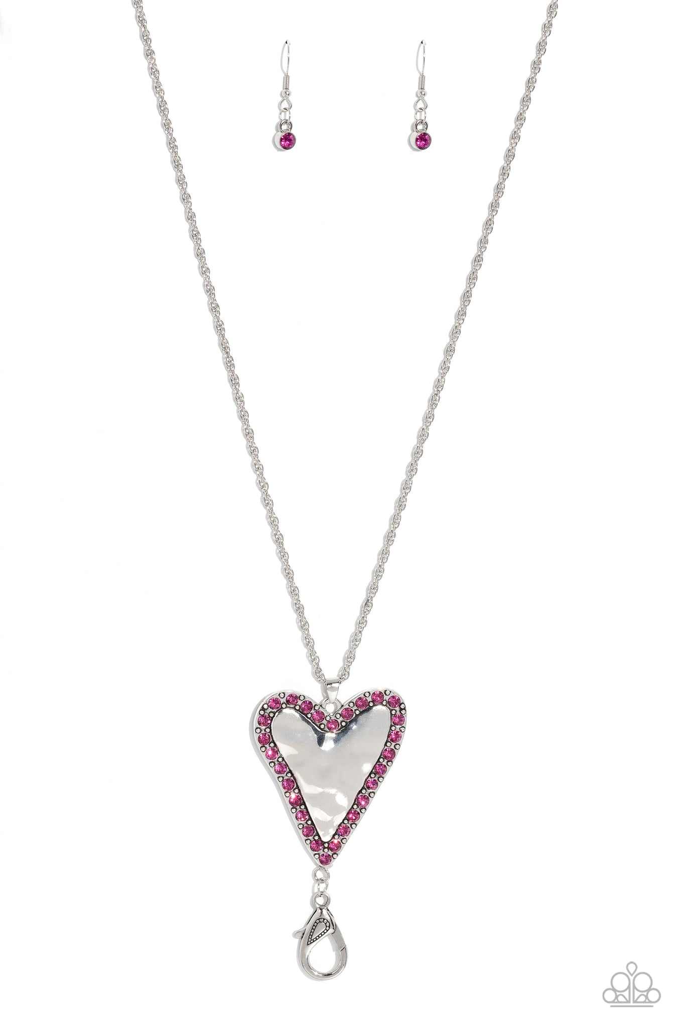 Paparazzi-Radiant Romeo - Pink Necklace (Lanyard)