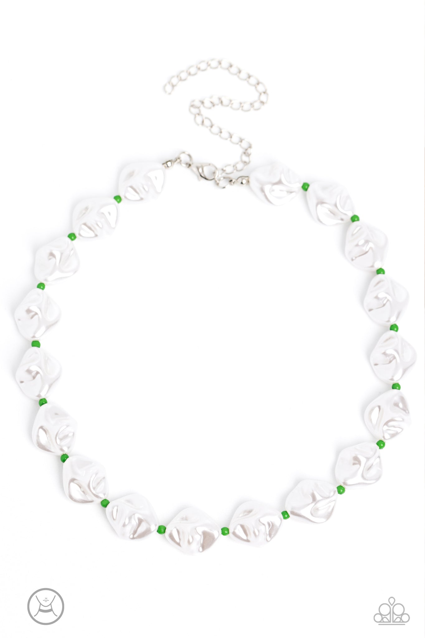 Paparazzi-SHORE Enough - Green Necklace