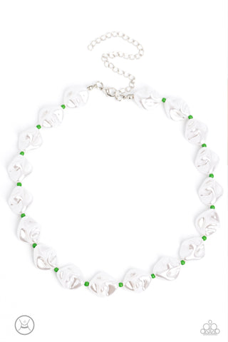 Paparazzi-SHORE Enough - Green Necklace