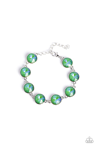Paparazzi-Enchanted Emblems - Green Bracelet