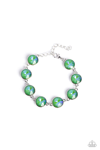 Paparazzi-Enchanted Emblems - Green Bracelet