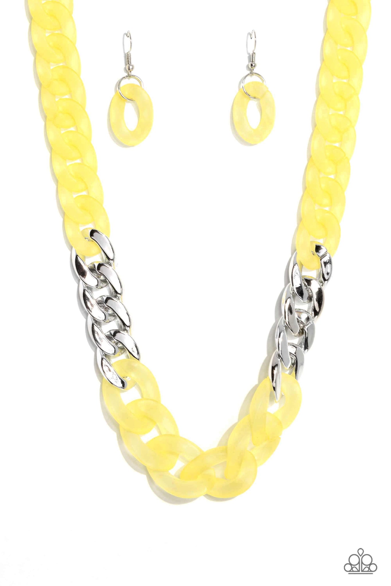 Paparazzi-Curb Your Enthusiasm - Yellow Necklace