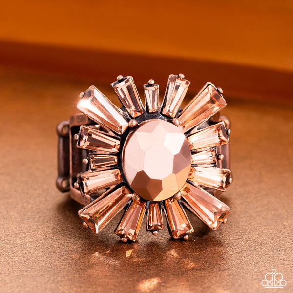Paparazzi-Starburst Season - Copper Ring