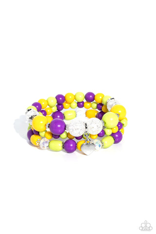 Paparazzi-Heartfelt Haven - Green Bracelet