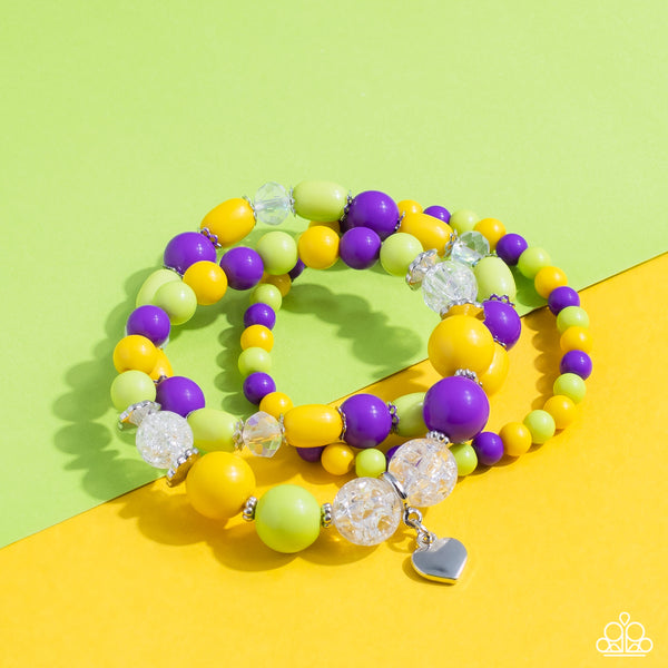 Paparazzi-Heartfelt Haven - Green Bracelet