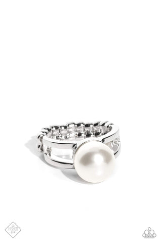Paparazzi-All American PEARL - White Ring
