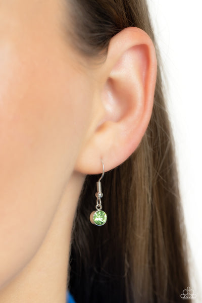 Paparazzi-Online Dating - Green Necklace