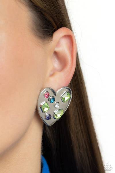Paparazzi-Relationship Ready - Green Earring