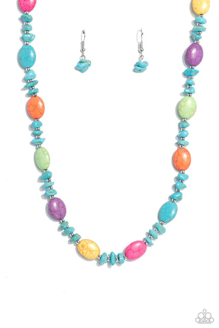 Paparazzi-Stone Age Showcase - Multi Necklace