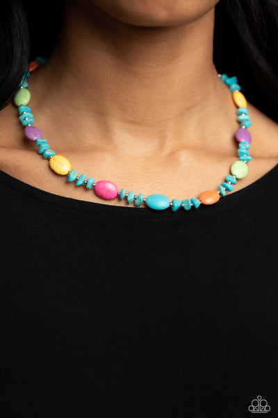 Paparazzi-Stone Age Showcase - Multi Necklace