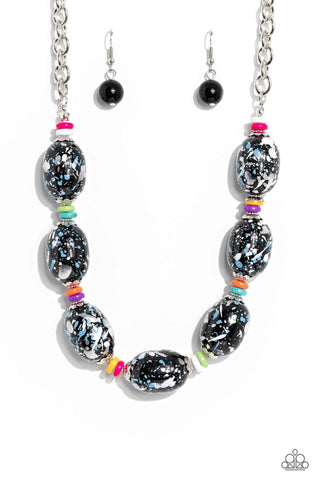 Paparazzi-No Laughing SPLATTER - Multi Necklace