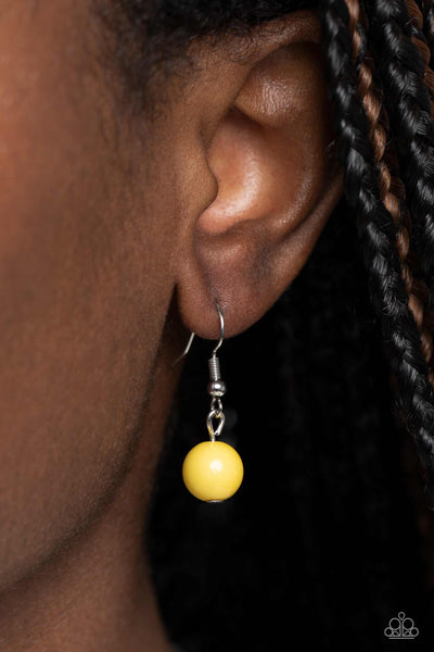 Paparazzi-Fetching Filigree - Yellow Necklace