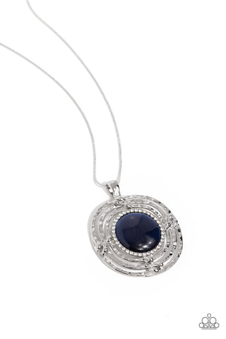 Paparazzi-Maze STUNNER - Blue Necklace