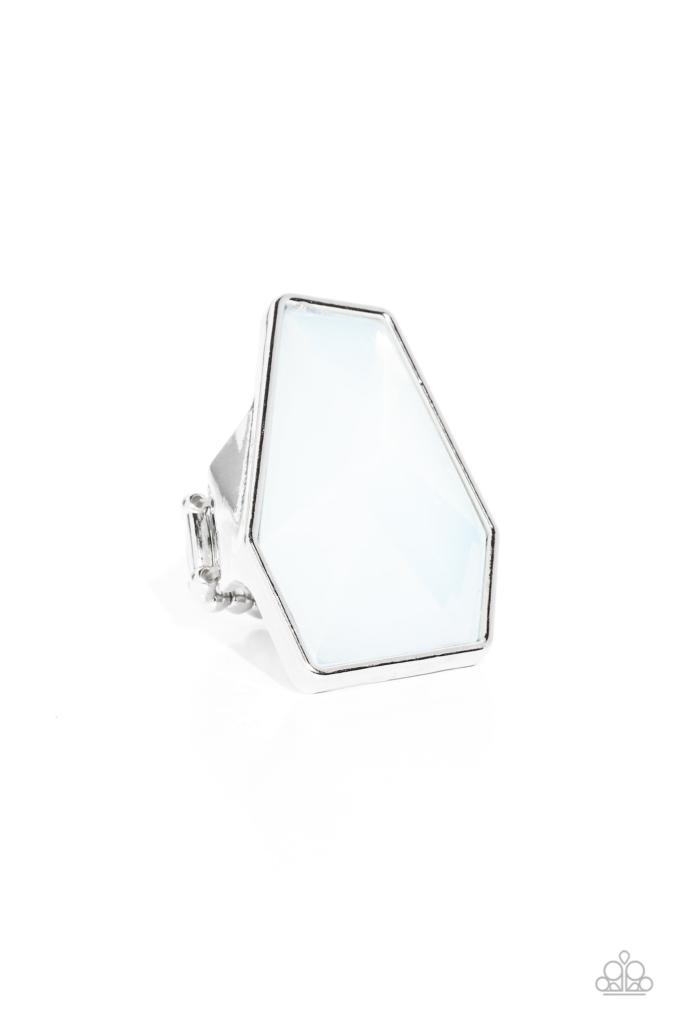 Paparazzi-Geotic Glaze - White Ring