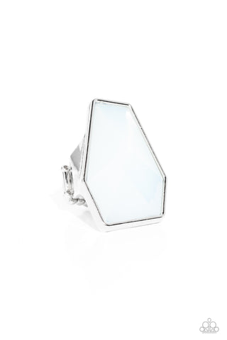 Paparazzi-Geotic Glaze - White Ring