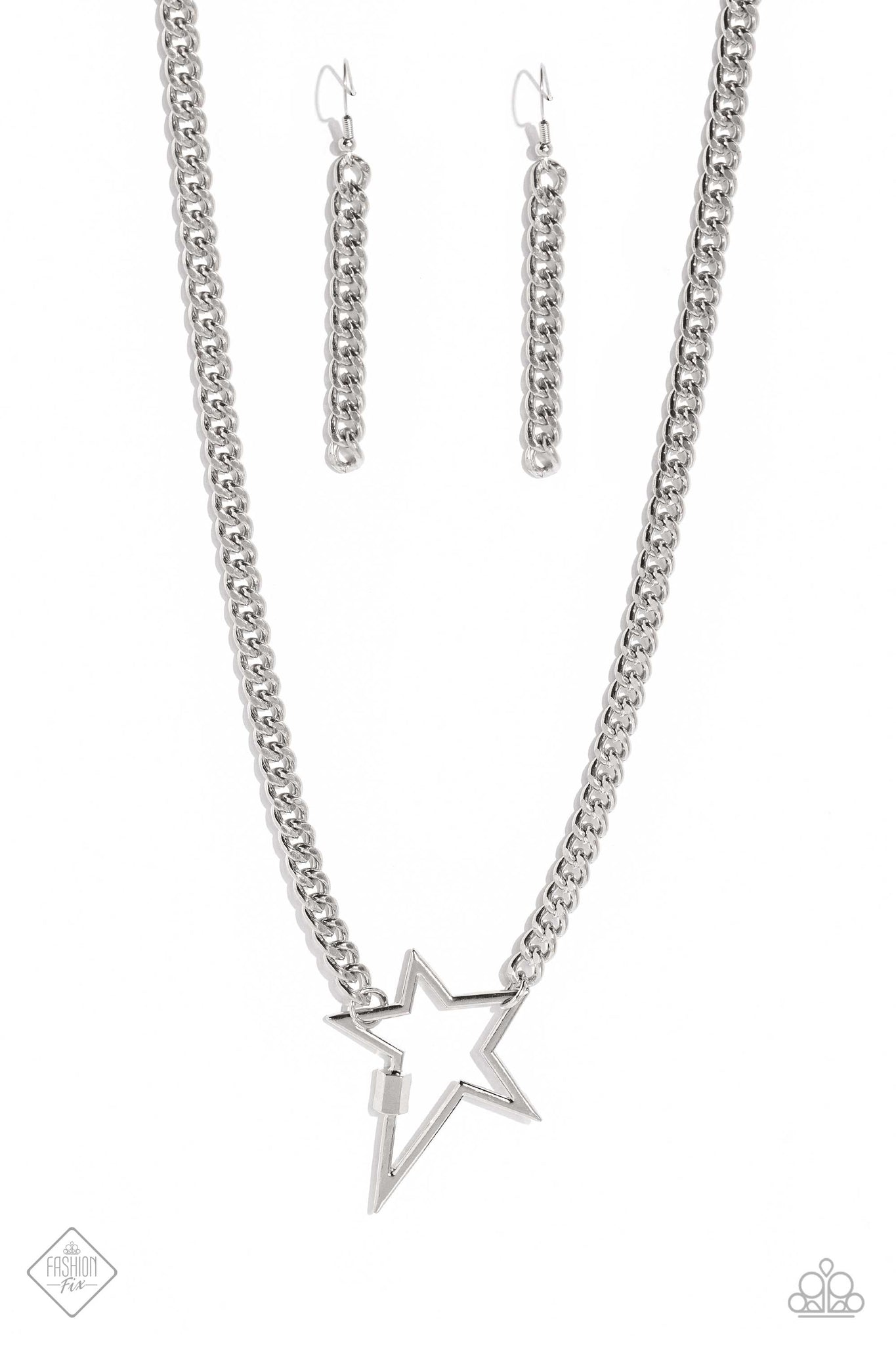 Paparazzi-Playful Popstar - Silver Necklace