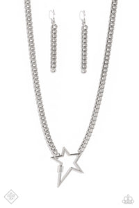Paparazzi-Playful Popstar - Silver Necklace