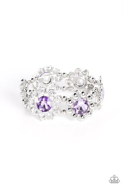 Paparazzi-Pact of Petals - Purple Bracelet