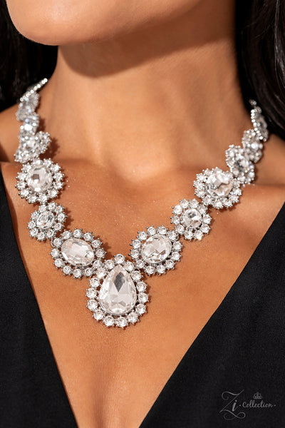Paparazzi-Everlasting - White Zi Necklace