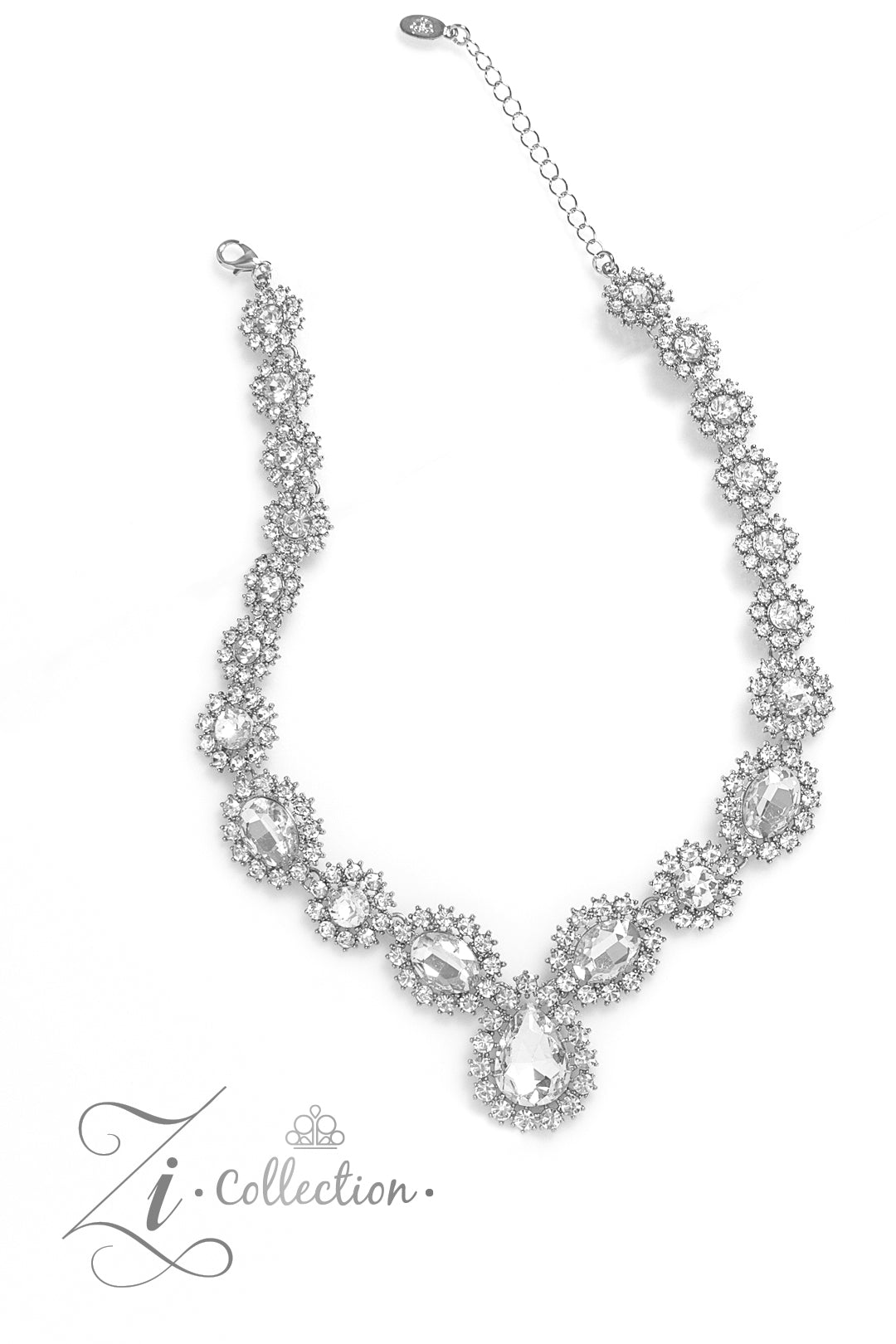 Paparazzi-Everlasting - White Zi Necklace