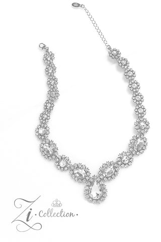 Paparazzi-Everlasting - White Zi Necklace