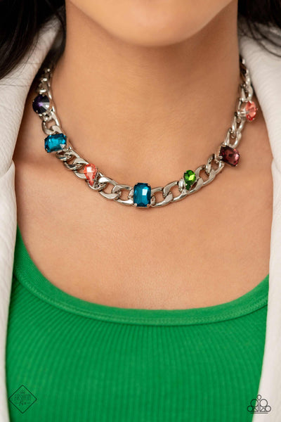 Paparazzi-Audaciously Affixed - Multi Necklace