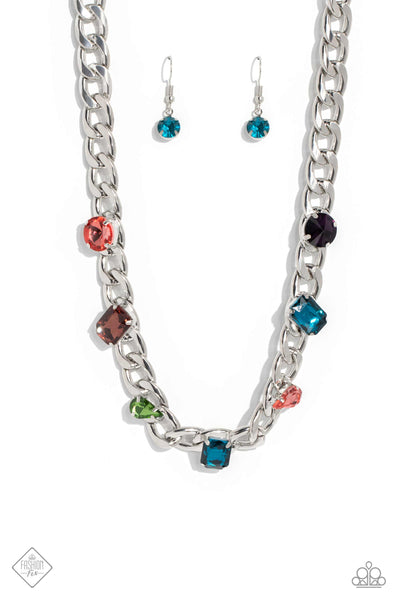 Paparazzi-Audaciously Affixed - Multi Necklace