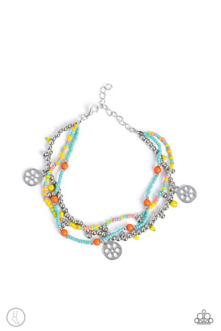 Paparazzi-Surfing Safari - Blue Anklet