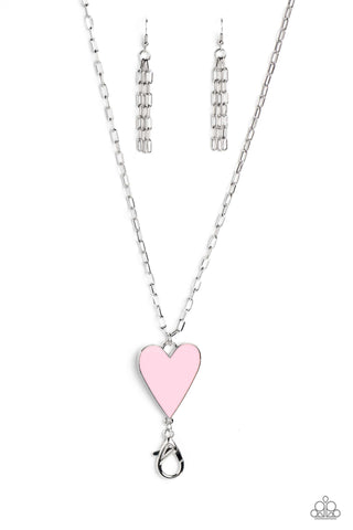 Paparazzi-Subtle Soulmate - Pink Necklace