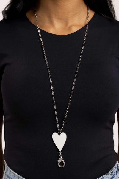 Paparazzi-Subtle Soulmate - White Necklace