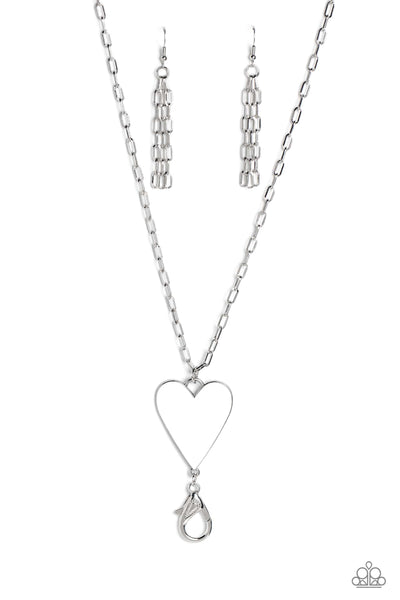 Paparazzi-Subtle Soulmate - White Necklace