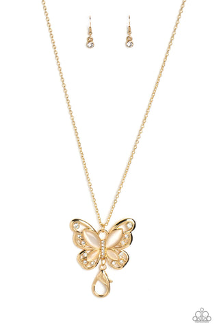 Paparazzi-Wings Of Whimsy - Gold Necklace