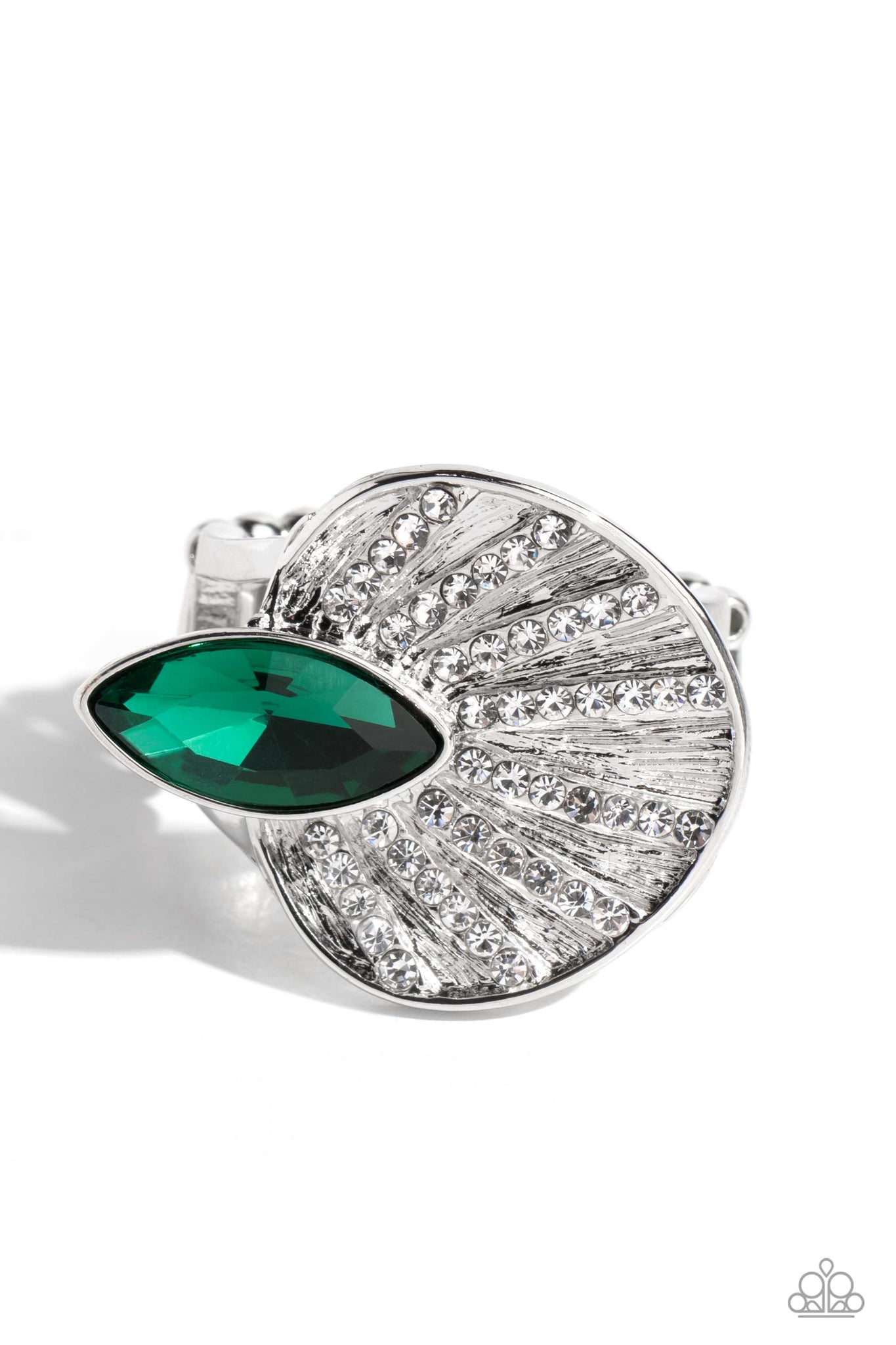 Paparazzi-Fan Dance Dazzle - Green Ring
